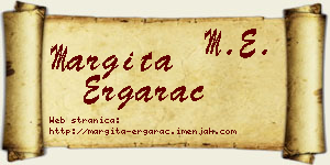 Margita Ergarac vizit kartica